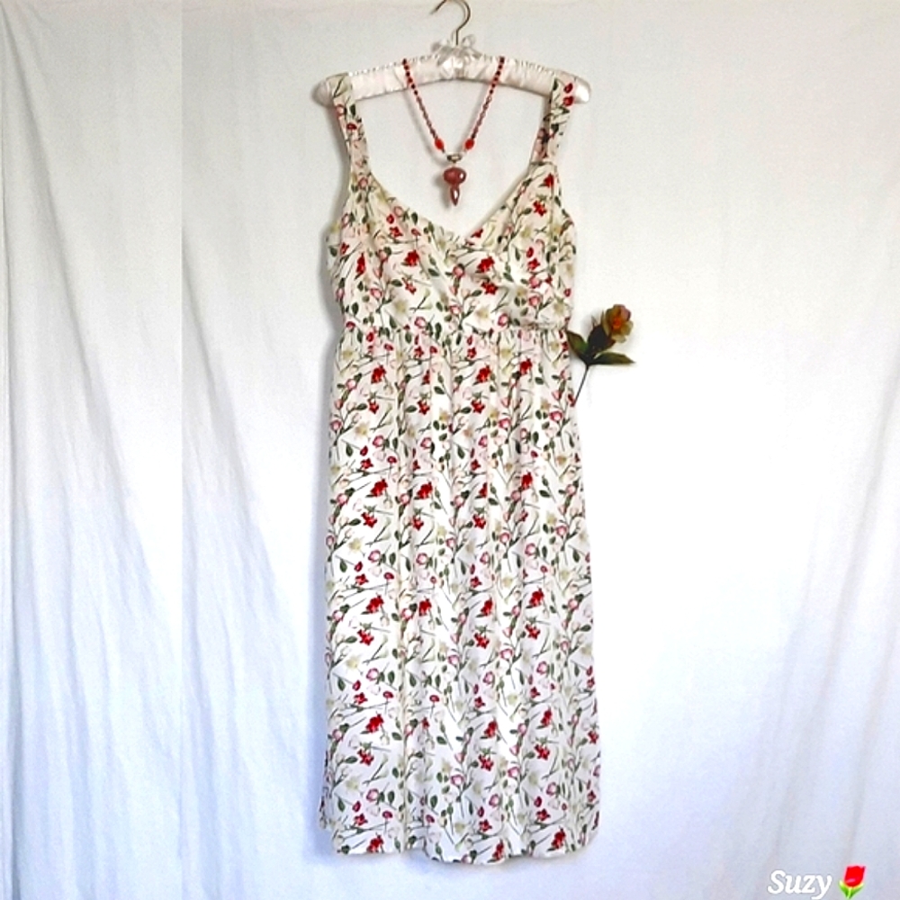 🌹CLUB MONACO Silk Floral Sun Dress